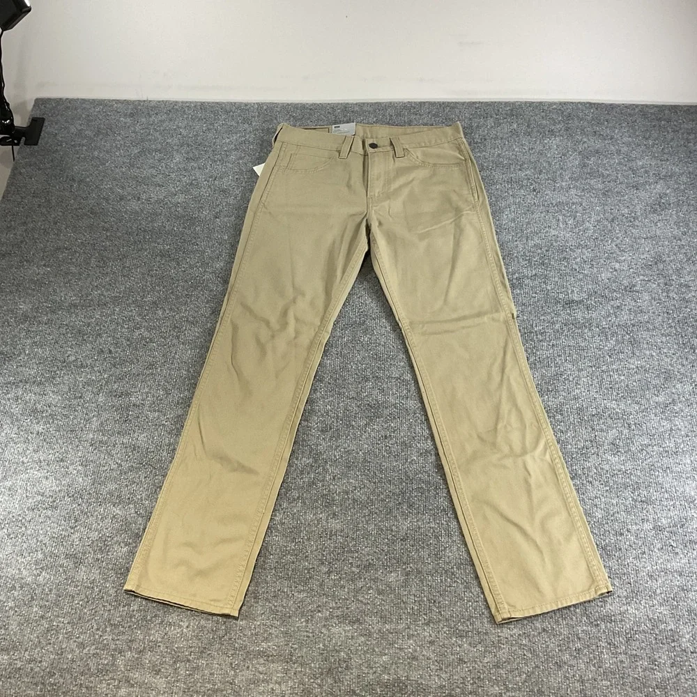 Levis 511 Slim Fit Jeans Mens 30x30 Khaki Stretch Casual Pants Line 8 NEW